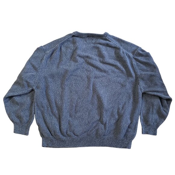 Vintage 90s Latitude By Northern Isles V-Neck Sweater Size XXL Cotton Preppy - Picture 2 of 5